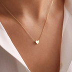 Golden Heart Pendant Necklace – Timeless Elegance