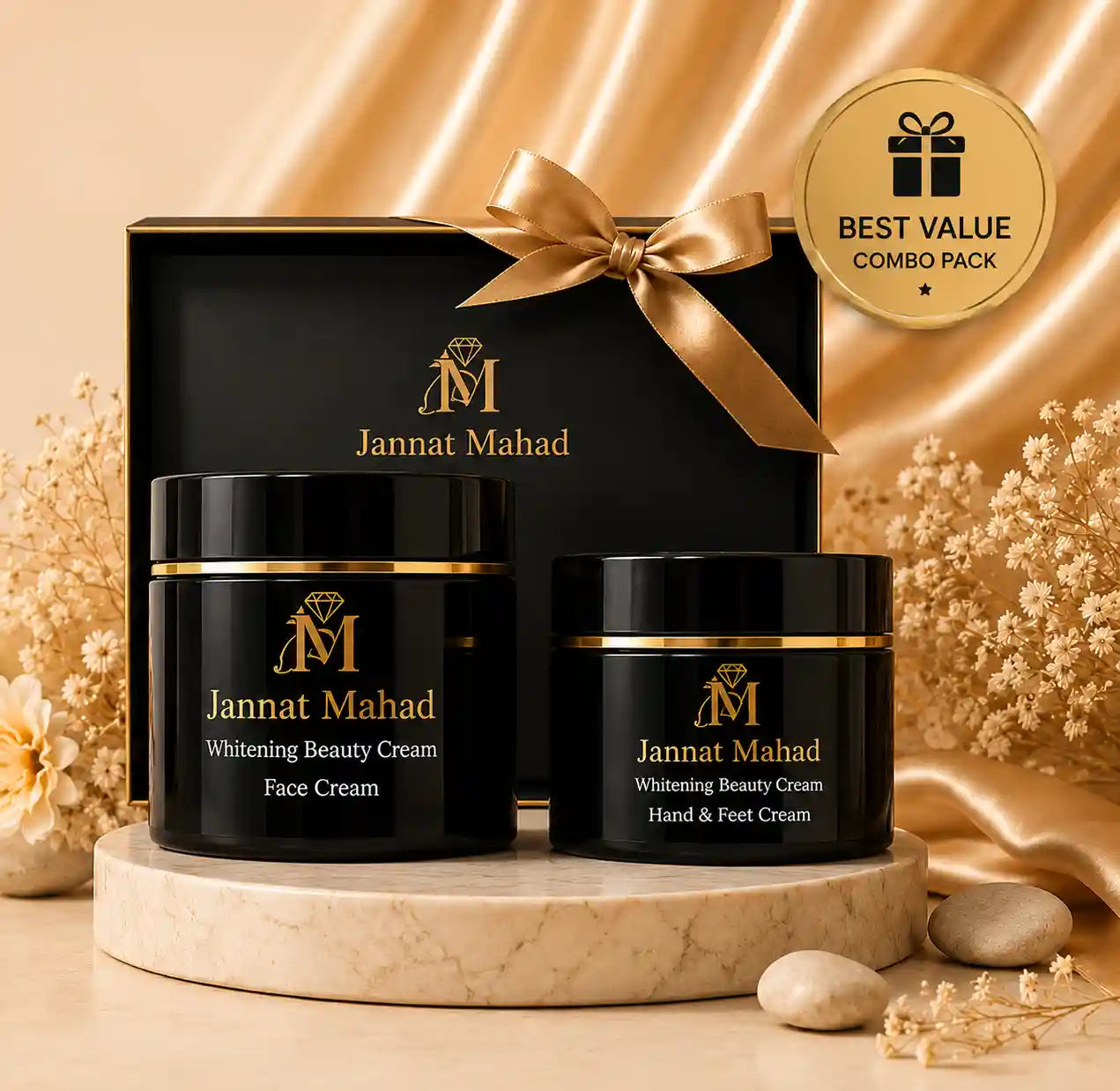 Jannat Mahad Complete Whitening Combo Face + Hand & Feet Cream